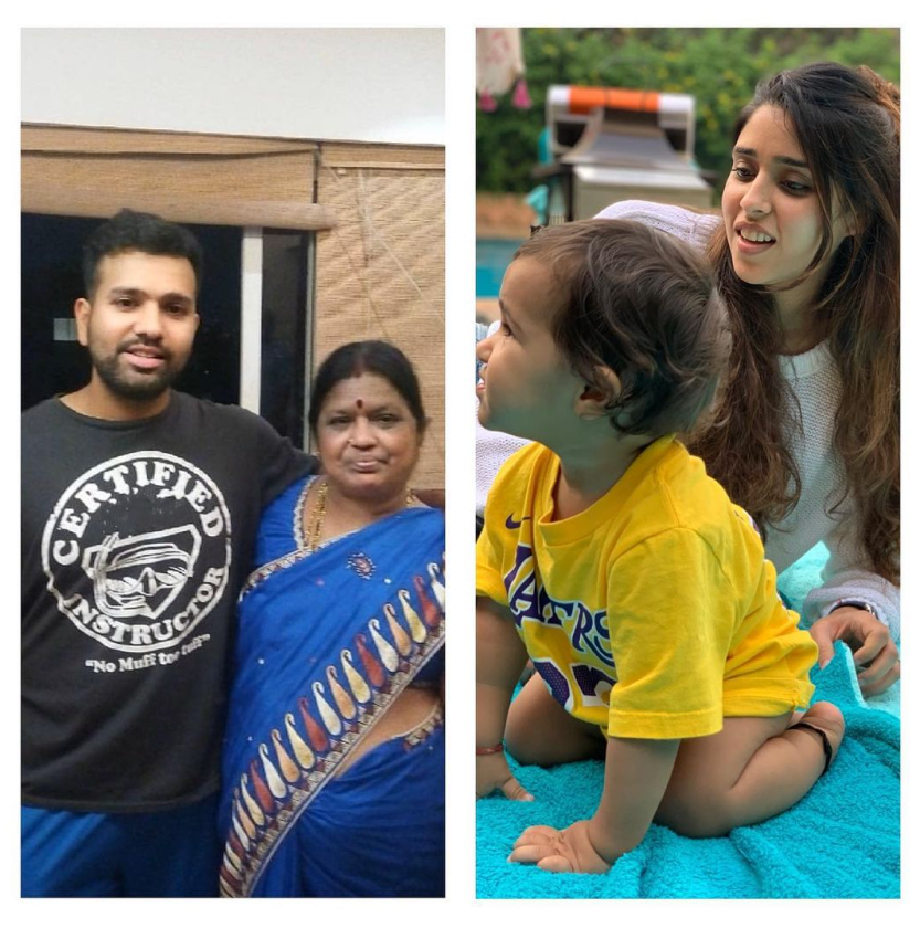 Rohit Sharma's Mother & Wife