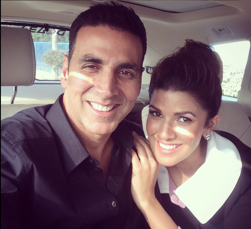 Nimrat Kaur With Her Favorite Actor Akshay Kumar