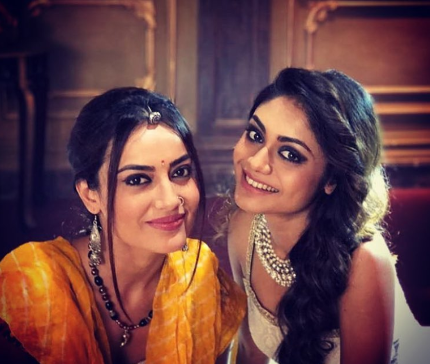 Sreejita De With Surbhi Jyoti From T.V Show Koi Laut Ke Aaya Hai