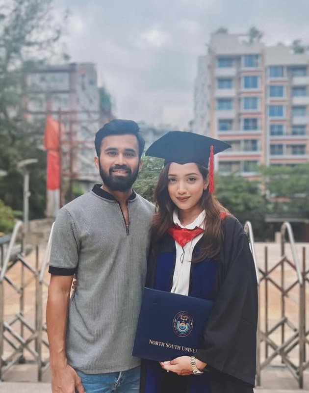 Shadman Islam with her wife Nasha Walid