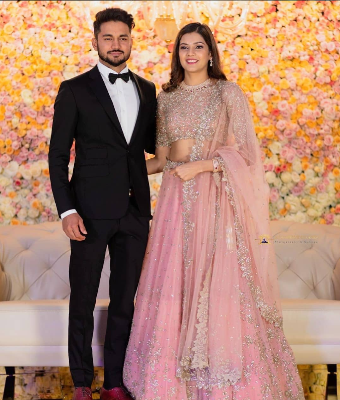 Manish Pandey with his wife Ashrita Shetty