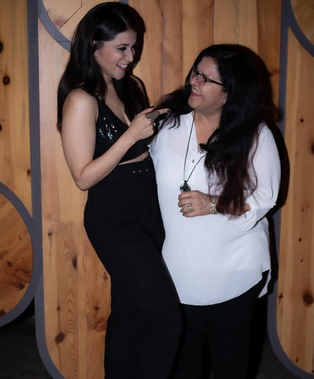 Mannara Chopra with her mother Kamini Chopra