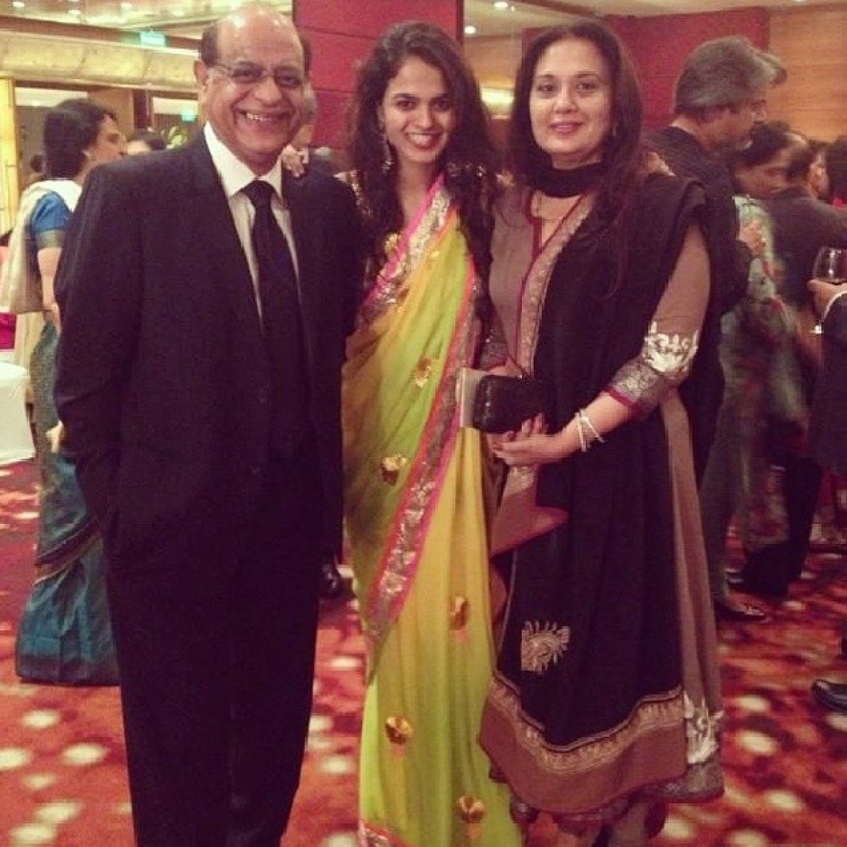 Tania Sachdev with her Parents