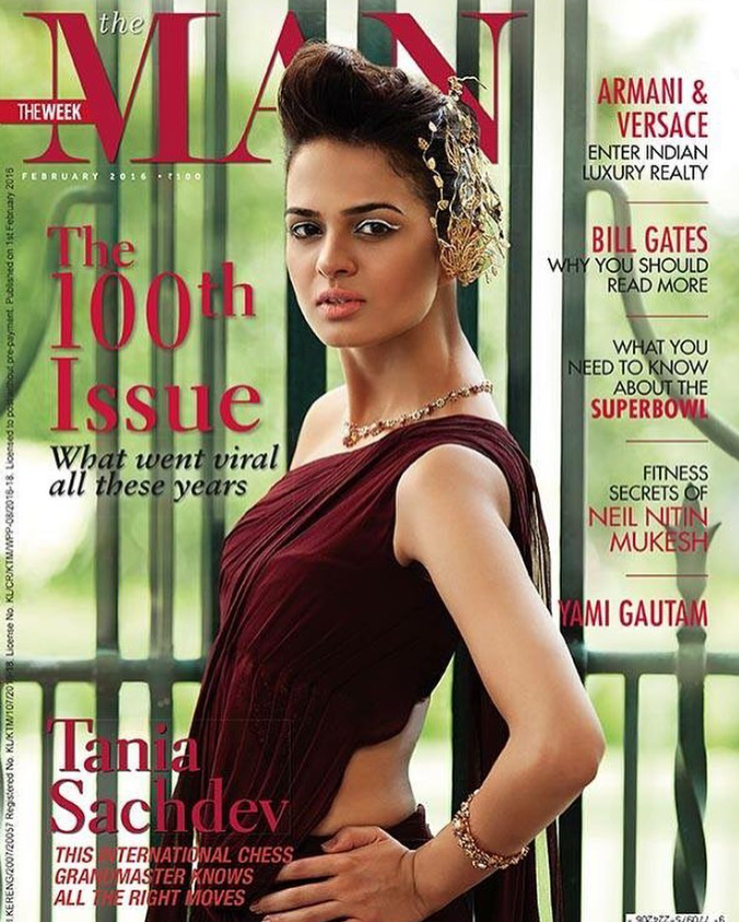 Tania Sachdev on on the cover of magazine