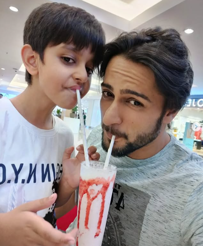 Shalin Bhanot with his son Jaydon