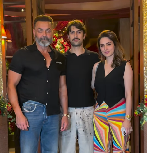 Aryaman Deol with Parents Bobby Deol & Tania Ahuja