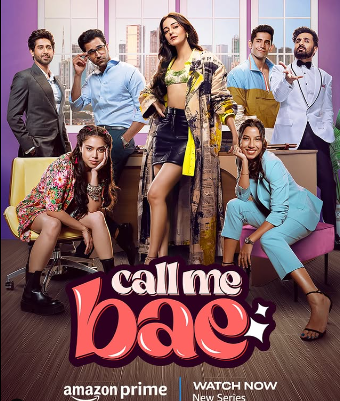 Ananya Panday in the poster of the web series Call Me Bae