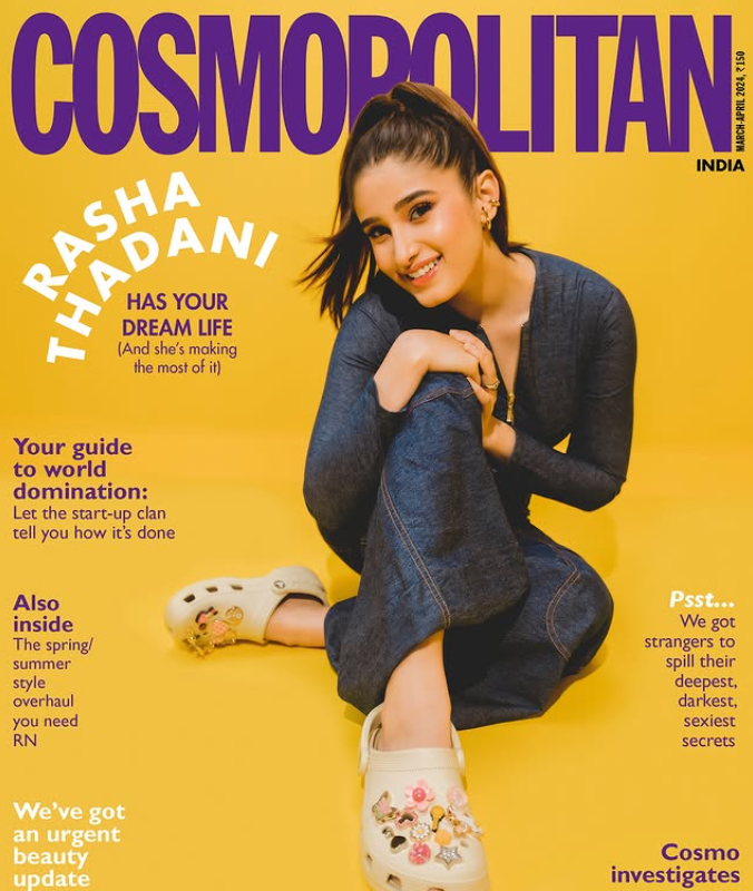 Rasha Thadani on cover of Cosmopolitan magazine.