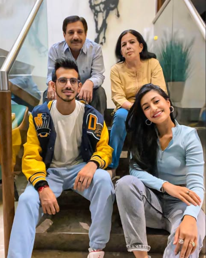 Yuzvendra Chahal with his Family