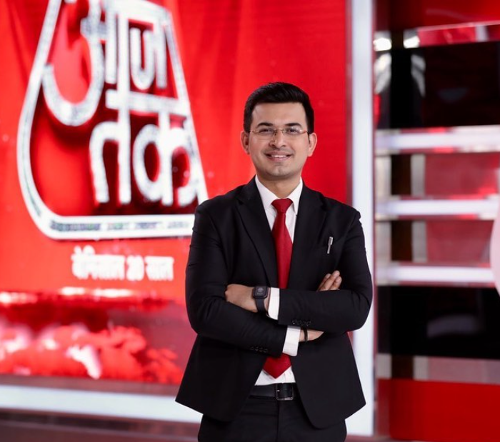 Shubhankar Mishra in Aaj Tak News Channal