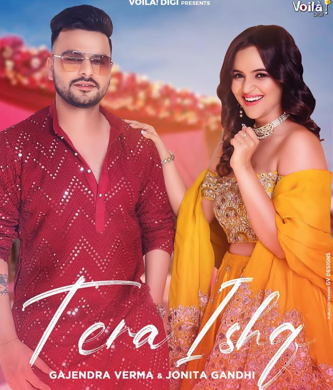 Prerna Malhan with her husband in a Poster of the music video Tera Ishq