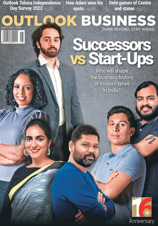 Nirvaan Birla on the cover of business magazine