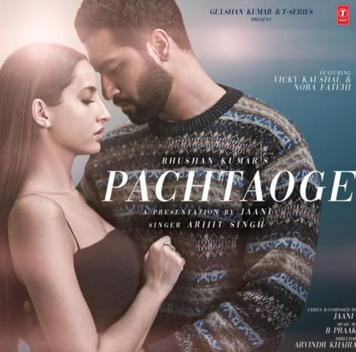 Nora Fatehi with Vicky kaushal in tha song Pachtaoge