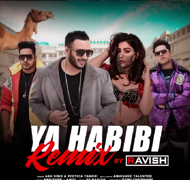 Kangna Sharma on the music video's poster Ya Habibi