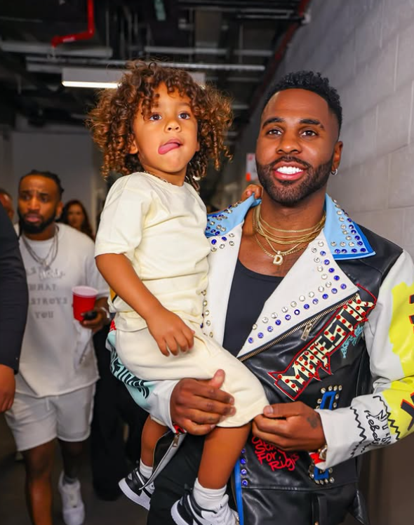 Jason Derulo with his Son