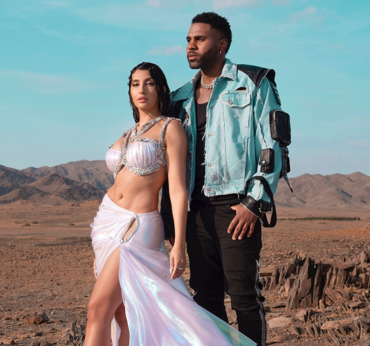 Jason Derulo with Nora fatehi in the Song 'Snake'