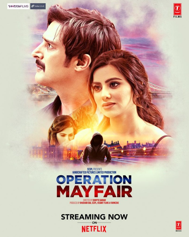 Haritiqa Chheber & Jimmy Shegill in the poster of the film 'Opretion Mayfair'