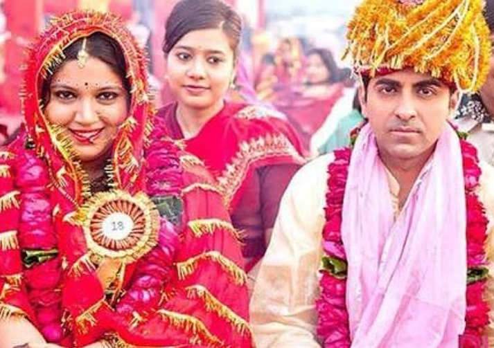 Bhumi Pednekar & Ayushman Khurana in a scene of the film 'Dum Laga Ke Haisha'