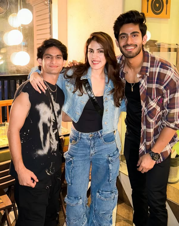 Rishabh Jaiswal with MTV Roadies season 19's gang leader Riya Chakraborty