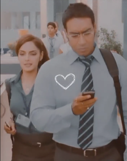 Shazahn with Ajay Devgan in the film 'Dil Toh Baccha Hai Ji'