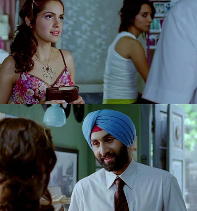 Shazahn Padamsee & Ranbeer Kapoor in a scene of the film 'Rocket Singh: Salesman of the Year'