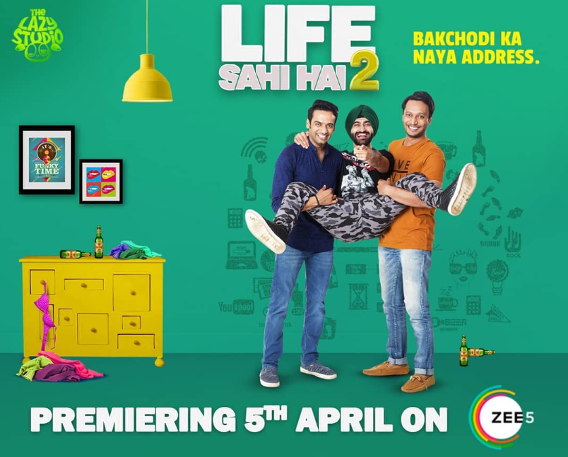Vaibhav Raj Gupta in the poster of the web series 'Life Sahi Hai 2'