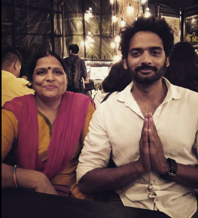 Vaibhav Raj Gupta with her mother Kshama Gupta