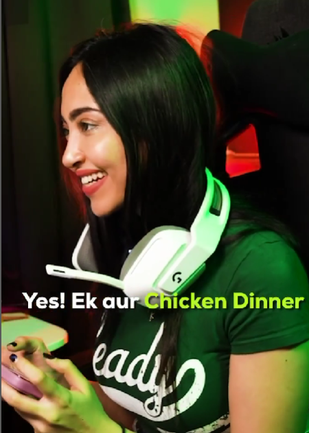 Kaashvi Playing PUBG (BGMI) Game