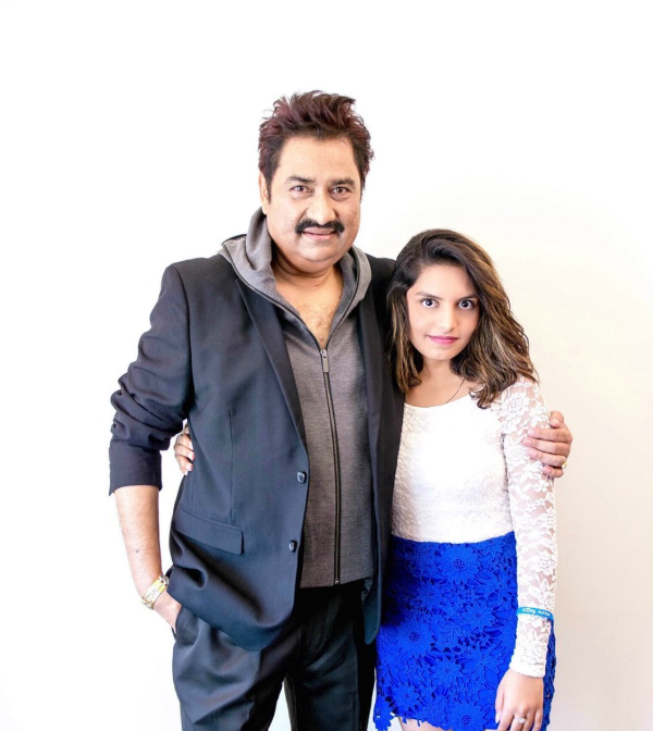 Shannon K with her father Kumar Sanu