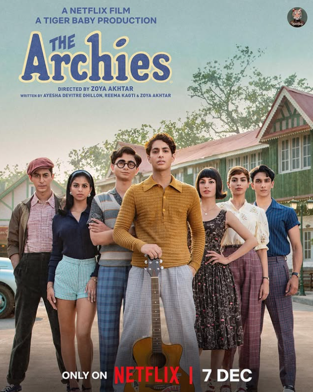 Yuvraj Menda on the poster of the Netflix film "The Archies'