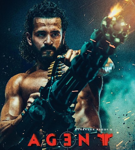 Akhil Akkineni on the poster of the film Agent