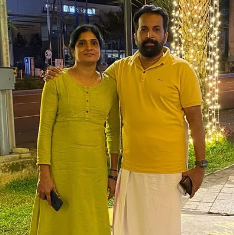 Dileep Shankar with his wife