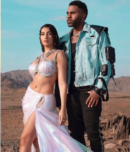 Jason Derulo with Nora fatehi in the Song 'Snake'