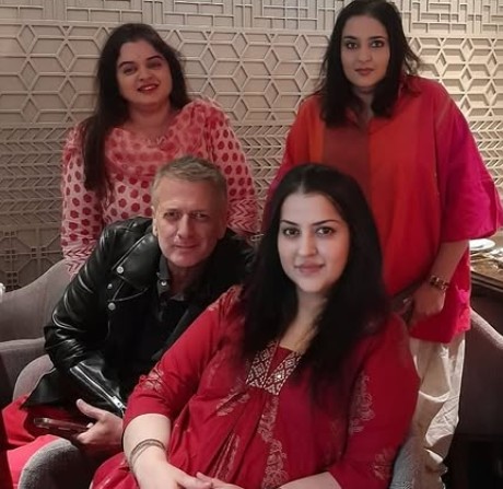 Rohit Bal with Family Members