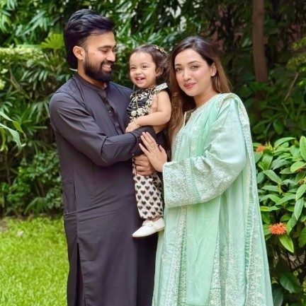 Shadman Islam with her wife Nasha Walid and Daughter Seher