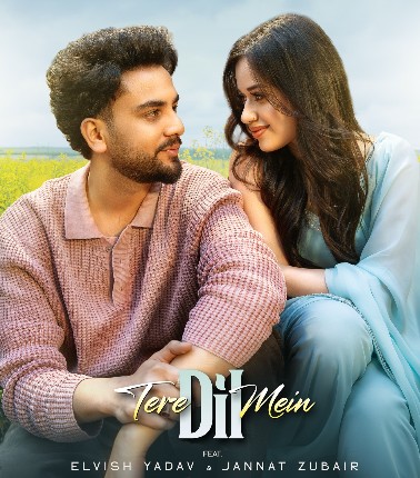 Elvish yadav with Zannat Zubair in the music video 'Tere Dil Mein'