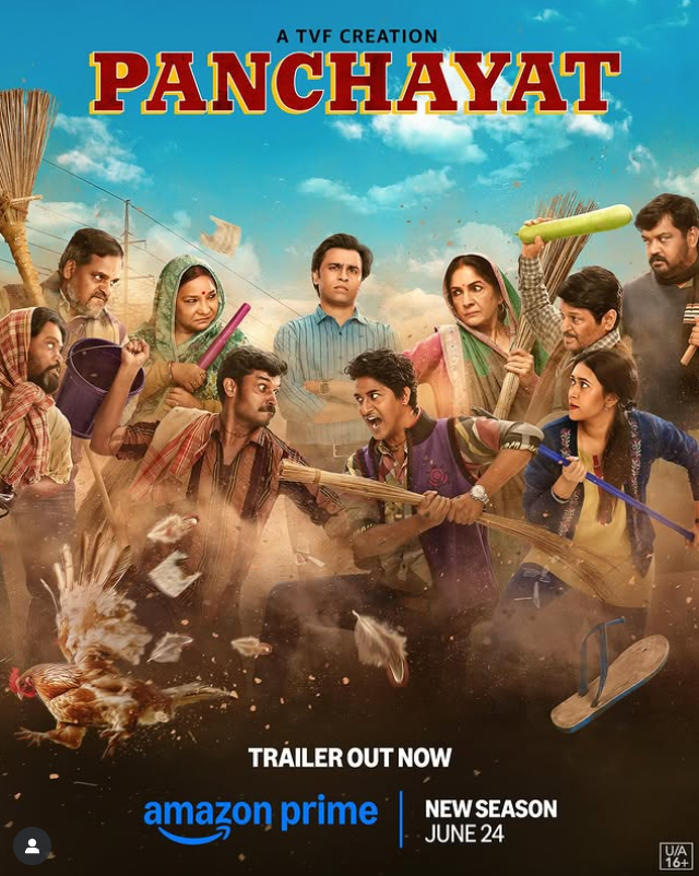 A Poster of the Wed Series "Panchayat"