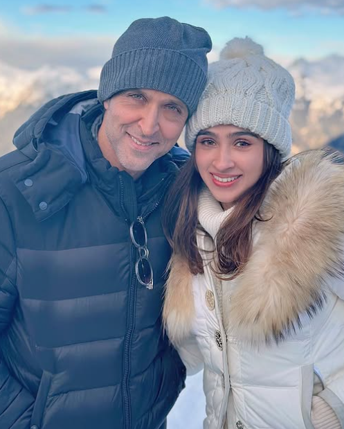 Pashmina Roshan with her cousin Hrithik Roshan