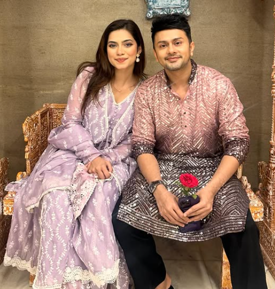 Nagma mirajkar with her friend Awez Dalbar