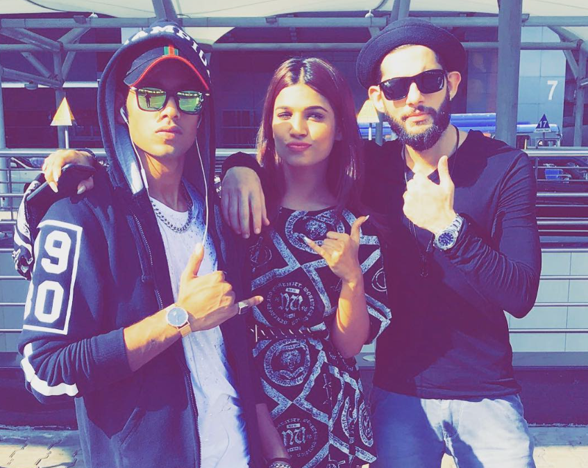 Baseer Ali with Naina Singh and Mohit Hiranandani on the reality show MTV Splitsvilla 10