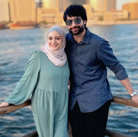 Nauran Aly with her husband