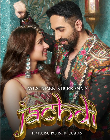 Pashmina Roshan and Ayushmann Khurrana in the song "Jachdi'