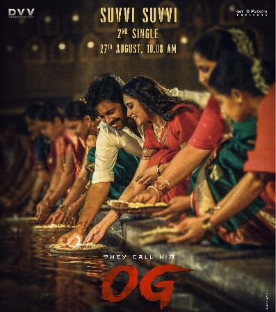Priyanka Mohan on the poster of the Telugu film 'OG'