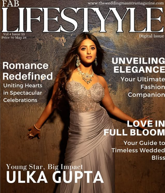 Ulka Gupta on the cover of the 'Lifestyle' magazine