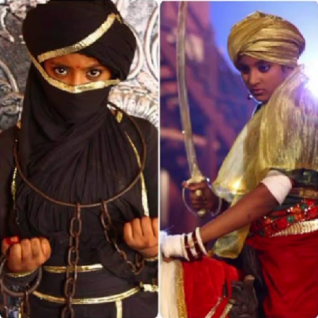 Ulka Gupta as Manu in the tv serial 'Jhansi ki Rani'