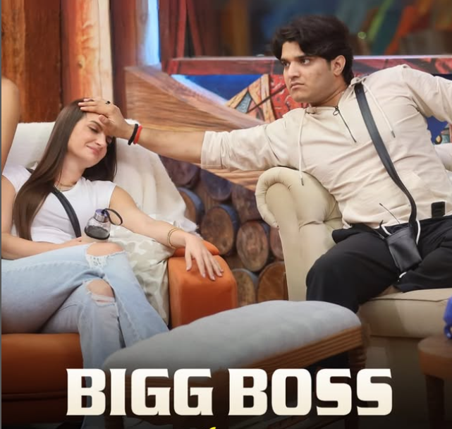 Natialia Janoszek with Mradul Tiwari in Bigg Boss 19 House