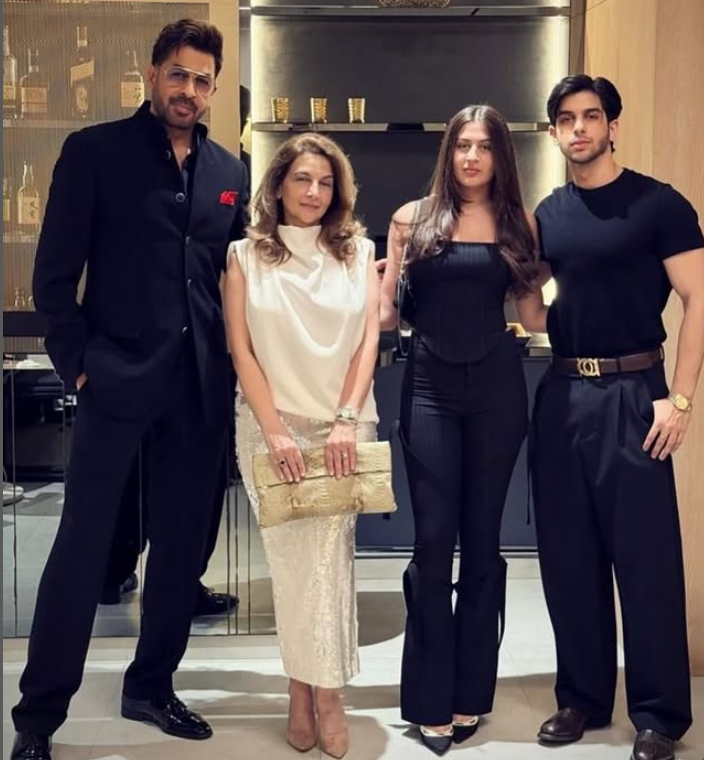 Vera Bedi with her Family