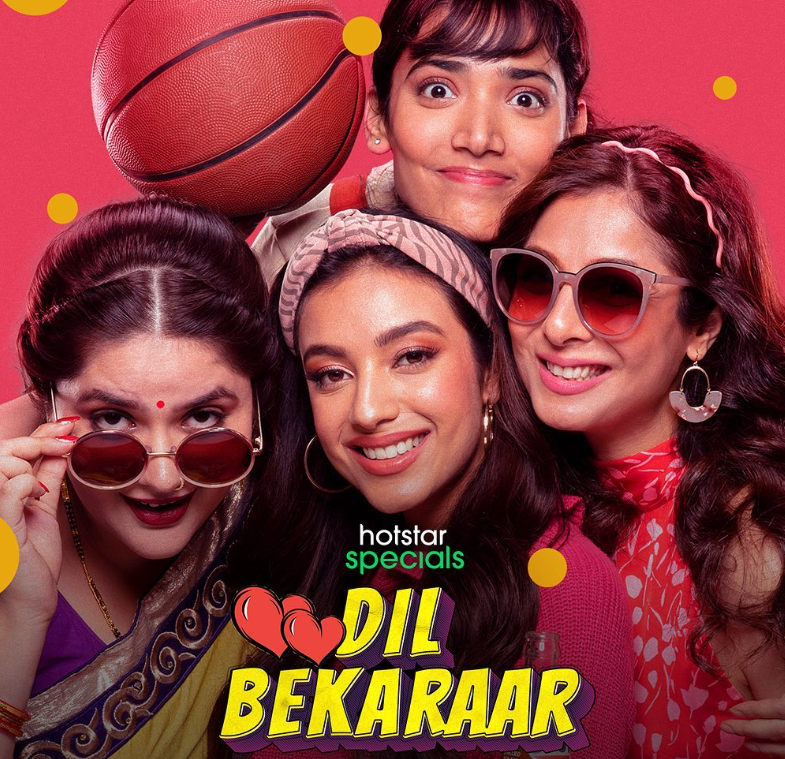 Medha Shankr on the poster of the web series 'Dil Bekaraar'