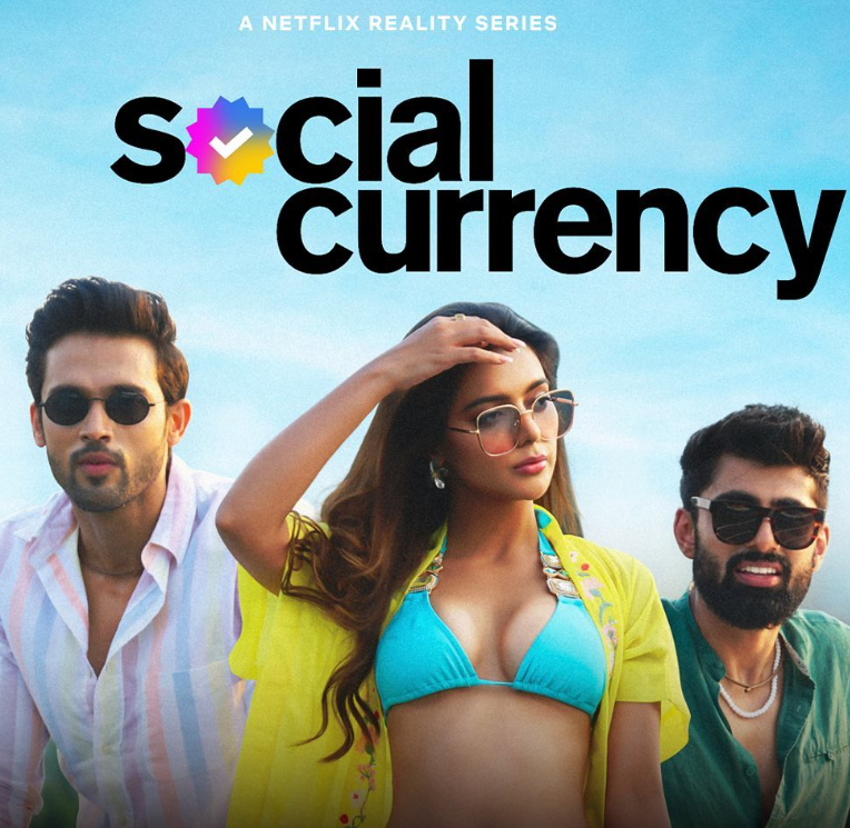 Ruhi singh in the poster of the web series 'Social Currency'