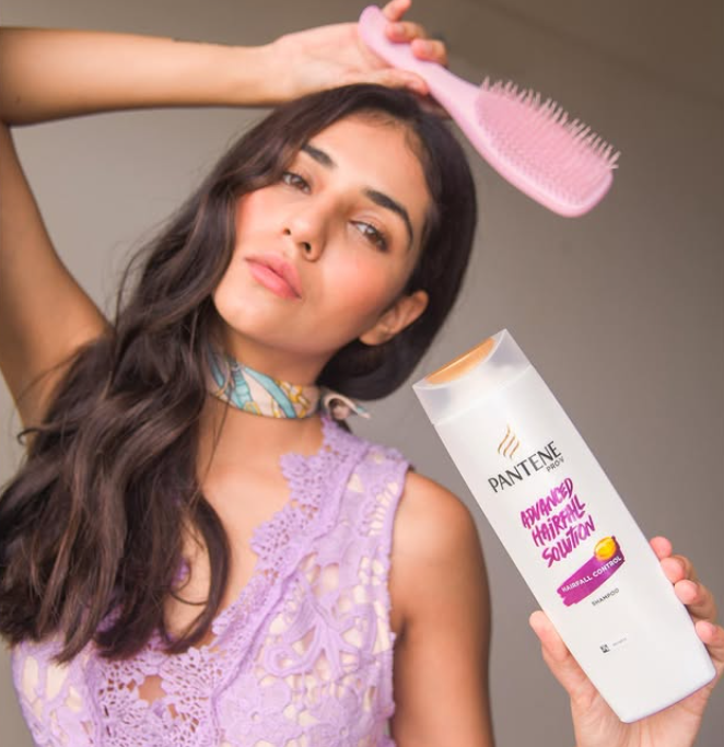 Radhika Seth promoting Pantene Advanced Hairfall Solution